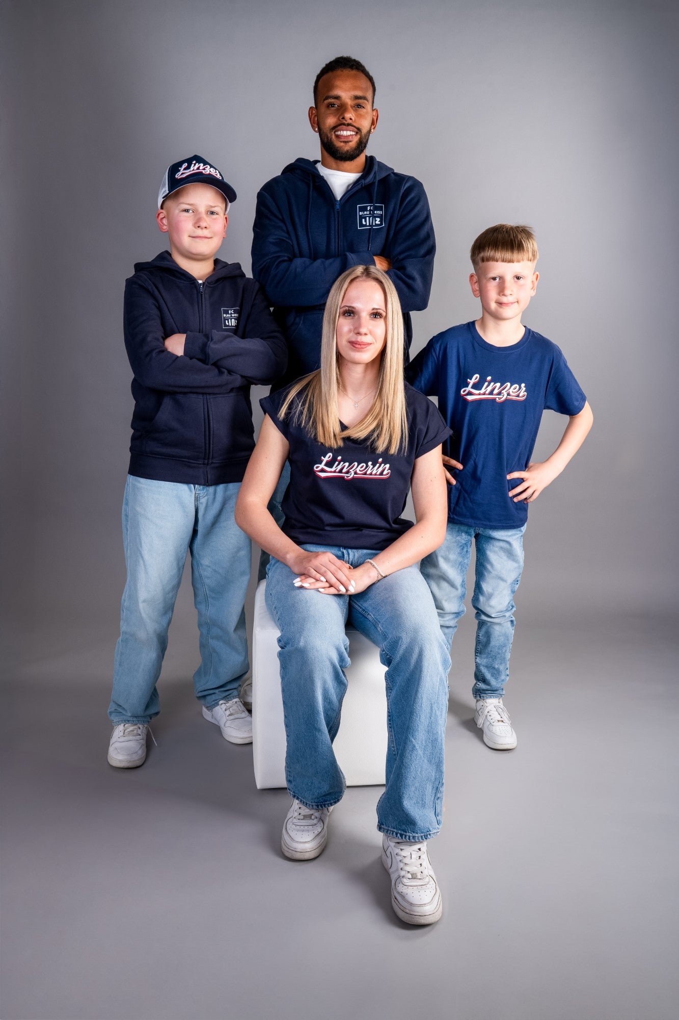 FC Blau-Weiß Linz Zip Hoodie Linzer Kids