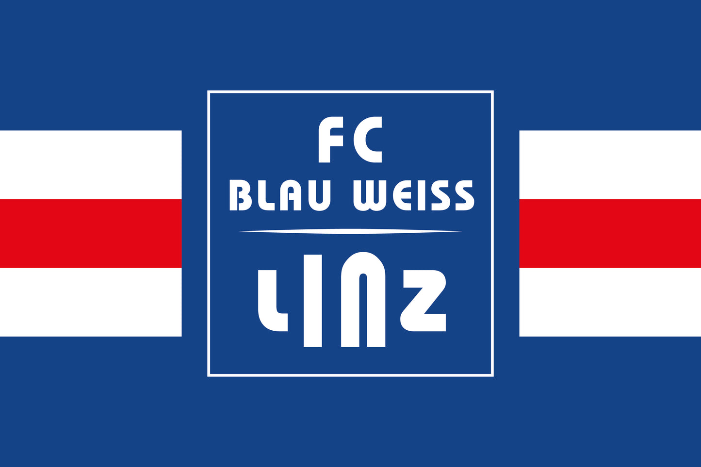 FC Blau-Weiß Linz Stockfahne 40x60 cm