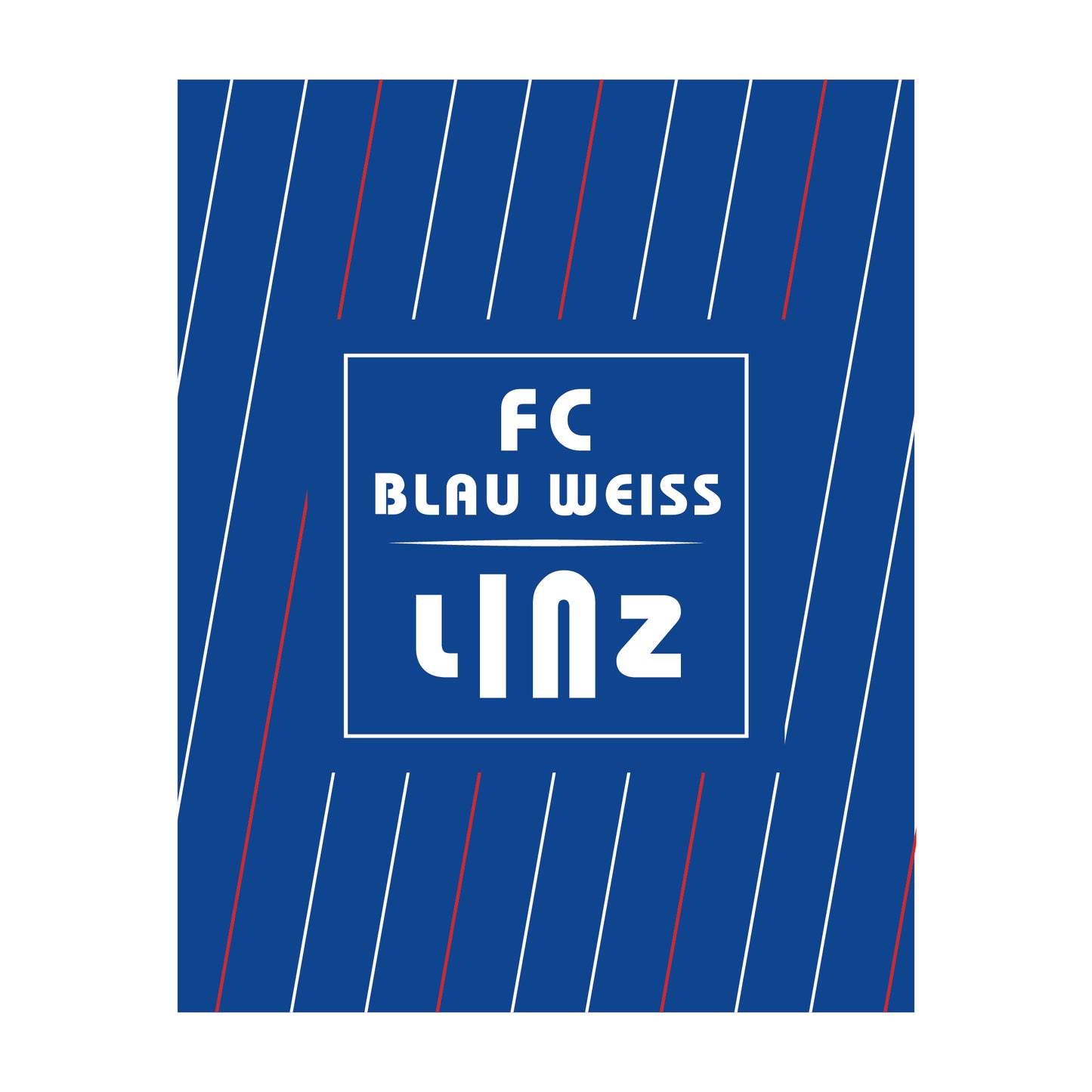 FC_Blau_Weiss_Linz_Fleecedecke ausgebreitet