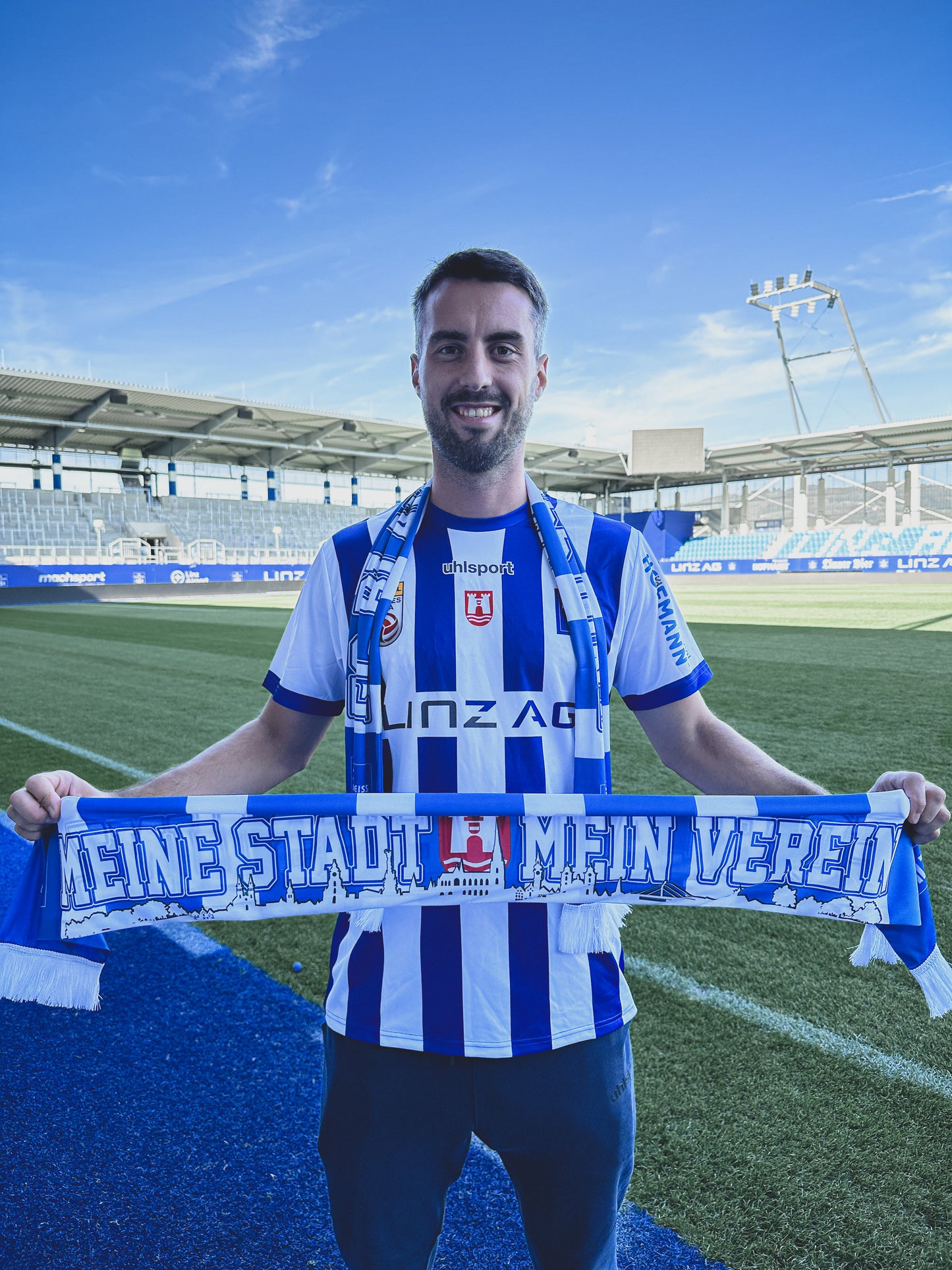 FC Blau-Weiß Linz Seidenschal "Meine Stadt-Mein Verein" Bild 4