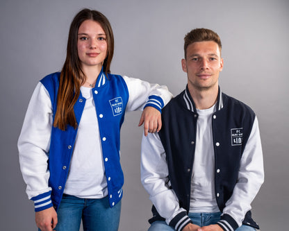 FC Blau-Weiß Linz College Jacket Royal Blau