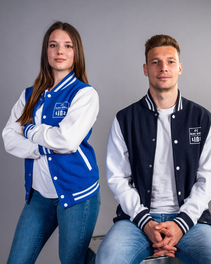 FC Blau-Weiß Linz College Jacket Royal Blau