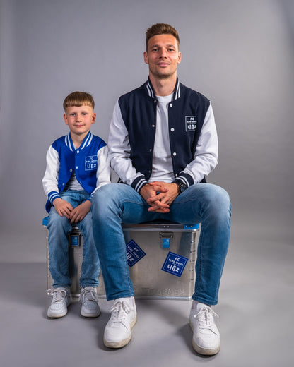 FC Blau-Weiß Linz College Jacket Royal Blau