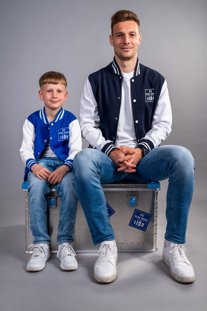 FC Blau-Weiß Linz College Jacket Royal Blau