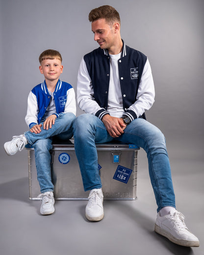 FC Blau-Weiß Linz College Jacket Royal Blau