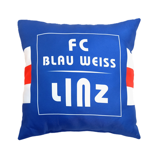 FC Blau-Weiß Linz Kissen transparent