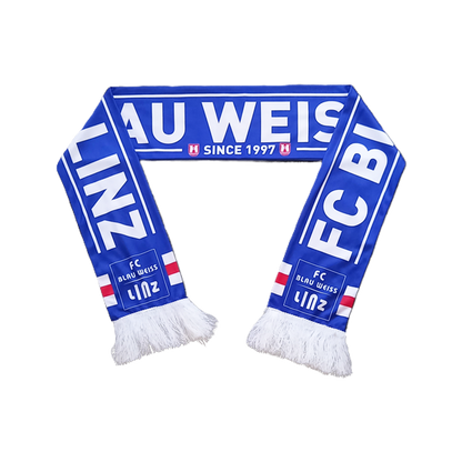 FC Blau-Weiß Linz Seidenschal Bild 1 transparent