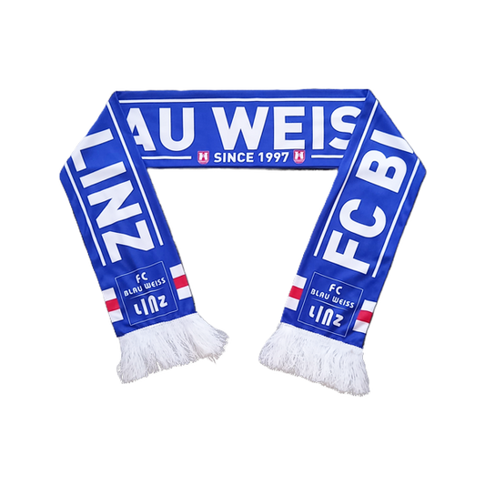 FC Blau-Weiß Linz Seidenschal Bild 1 transparent