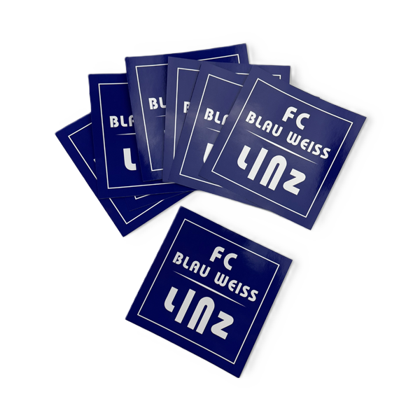 FC Blau-Weiß Linz 10 x Aufkleber Logo