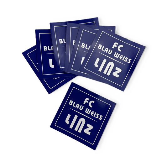 FC Blau-Weiß Linz 10 x Aufkleber Logo
