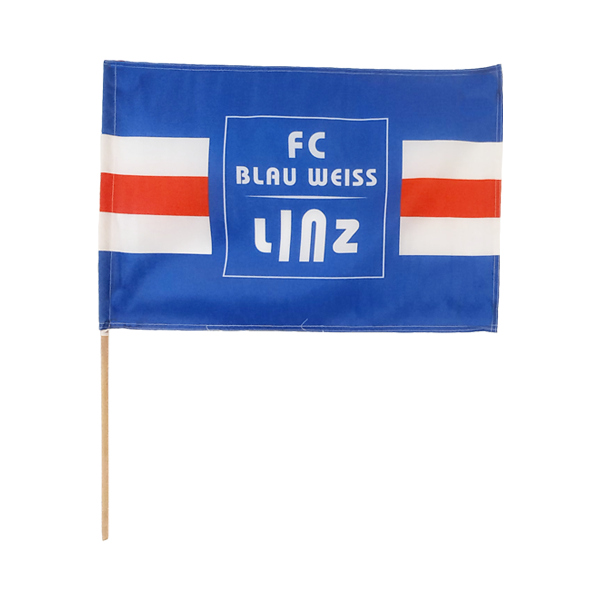 FC Blau-Weiß Linz Stockfahne 40x60 cm Bild 1