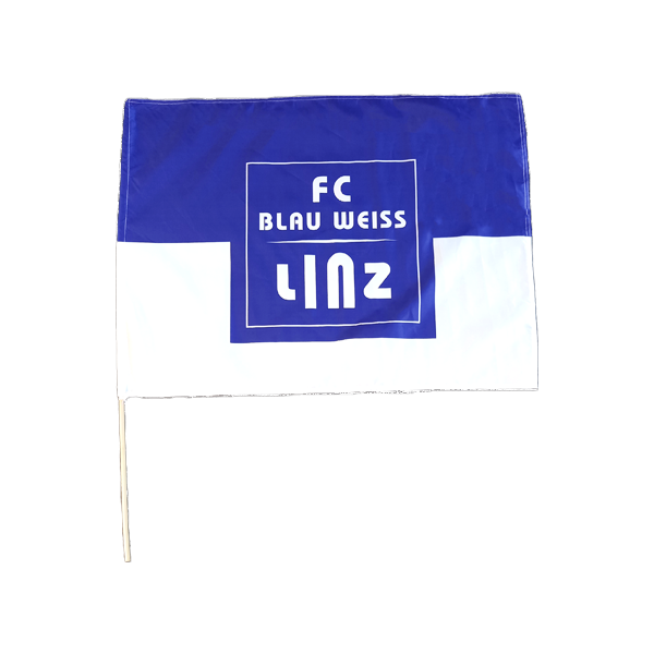 FC Blau-Weiß Linz Stockfahne 60x80 cm