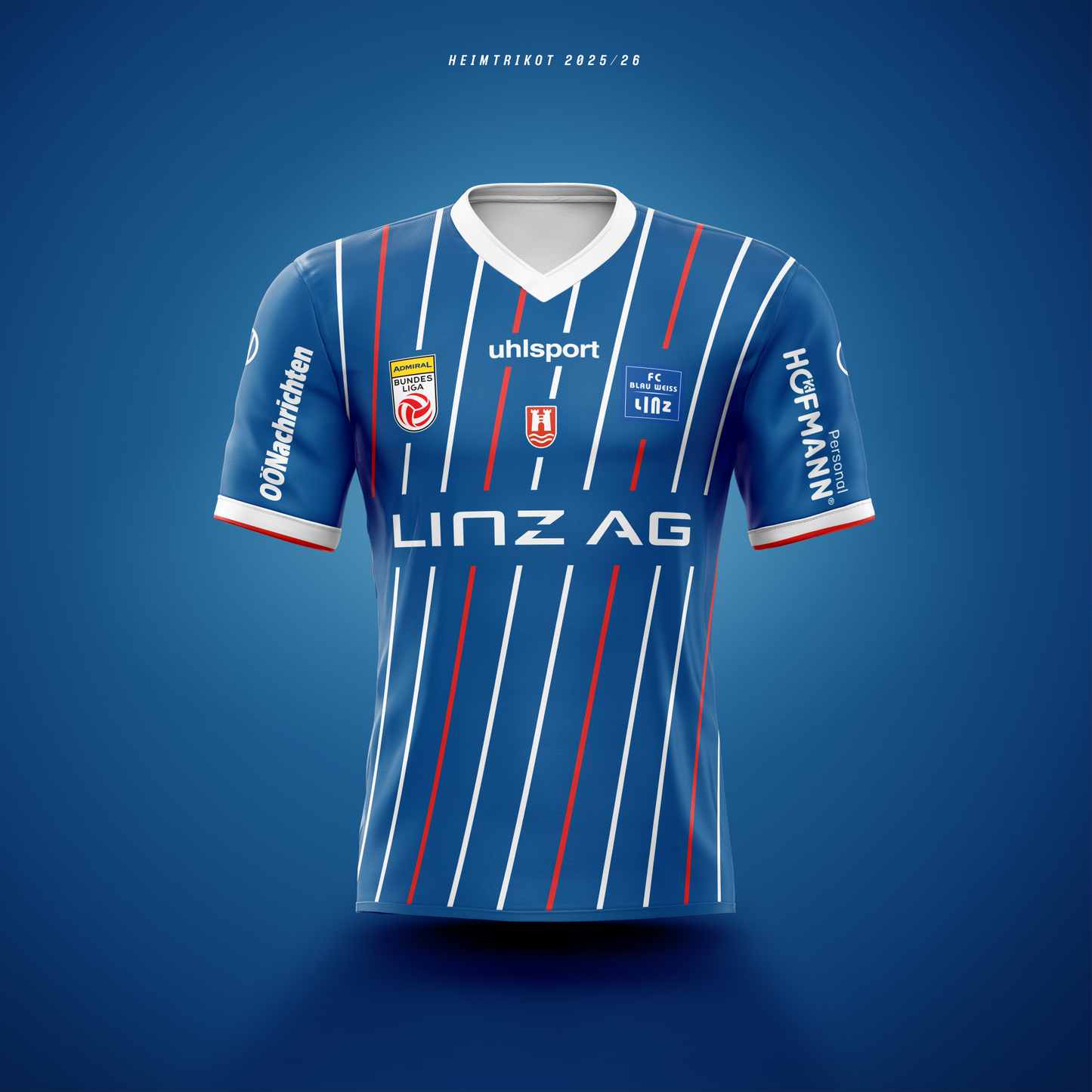 FC Blau-Weiß Linz Home-Trikot 2025/26 Vorderansicht
